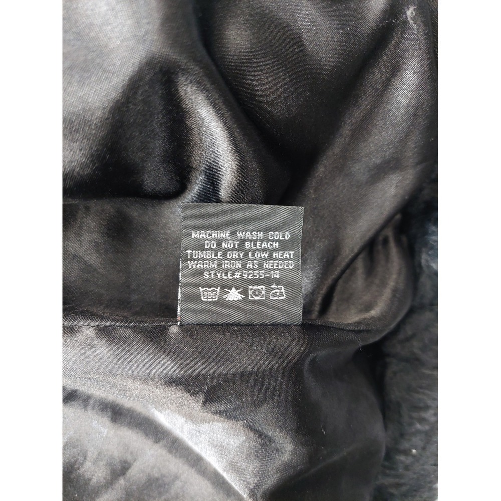 Urban Republic Collection Women Faux Fur Jacket M Black Full Zip Cozy Outdoor - Picture 12 of 15